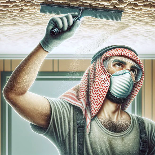 Safe and Effective Wet Scraping for Popcorn Ceilings